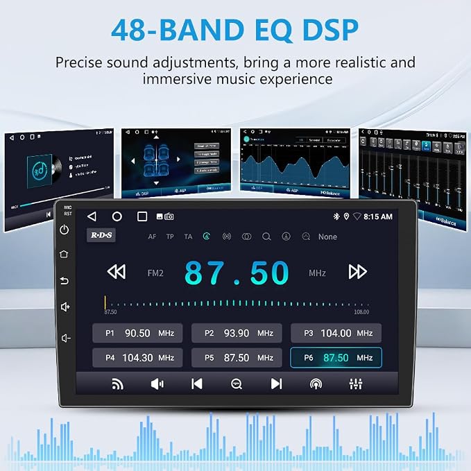 5G WiFi 64G ROM Car Radio Stereo for Toyota Camry 2006 2007 2008 2009 2010 2011 Wireless CarPlay Andriod Auto with SWC GPS Navigation DSP BT FM Rearview with Backup Camera