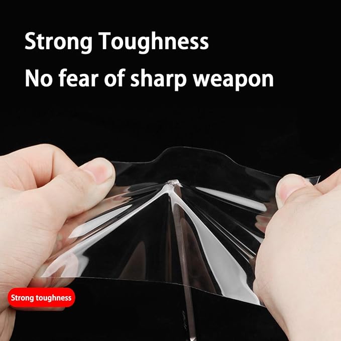 Universal Car Door Edge Guard, 4In x 33Ft Door Sill Protector, Automotive Anti-Collision Strip for Car Door Edge/Front and Rear Bumper/Door Sill Protector, Transparent