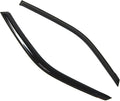 WD2-247 Dark Smoke 2 Pcs Set Window Visor (Outside Mount) Deflector Rain Guard Compatible with 2000-2005 Hyundai Accent Coupe
