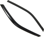 WD2-247 Dark Smoke 2 Pcs Set Window Visor (Outside Mount) Deflector Rain Guard Compatible with 2000-2005 Hyundai Accent Coupe