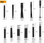 11PCS Trim Removal Tool Kit, Metal & Nylon Pry Tools Set for Car Door Panel, Dashboard, Audio, Clips, Fastener Remover w/ Storage Box – Black