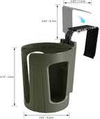 Large Car Door Cup Holder, Vehicle Armrest Cup Holder for Almost Any Size Bottle or Can