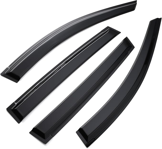 Tape-on Sun/Rain Guard Side Window Visor Deflectors Rain Guards Compatible with 2024 2025 Crosstrek Window deflectors 4 Pcs