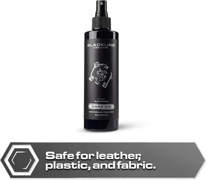 Dark Ice Car Air Freshener Spray, Premium Odor Eliminator for Cars, Trucks, RVs, SUV, or Home Use - 8 fl OZ - Air Freshener - Dark Ice Spray