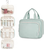 Hanging Toiletry Bag for Women Travel Makeup Bag Organizer Toiletries Bag for Travel Size Essentials Accessories Cosmetics (Mint Green (Medium))