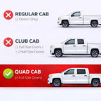 KPY Rain Guards Fit for 2000-2004 Dodge Dakota Quad Cab, in-Channel Window Visors Vent Wind Deflectors 4PC, Truck Accessories for 00-04 Dakota (Crew Cab Only)