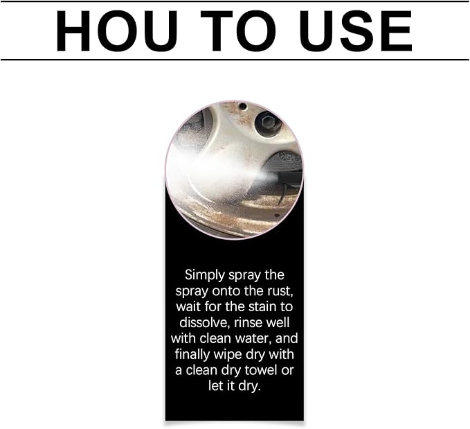 Iron Eraser Rust Remover Spray – Fast Acting Rust & Brake Dust Remover for Car Wheels & Paint. Professional Automotive Surface Cleaning