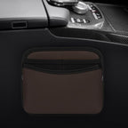 Universal Car Side Pocket Organizer, PU Leather Car Pocket Pouch for Car Seat, Door, Window, Console, Cards Trash Cell Phone Sunglasses Holder for Car, Brown