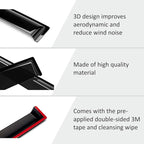 Voron Glass Tape-on Extra Durable Rain Guards for Kia Sportage 2011-2016, Window Deflectors, Vent Window Visors, 4 Pieces - 120142