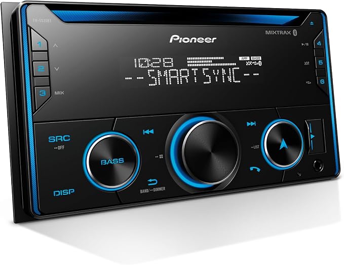 FH-S520BT Double Din CD Receiver – Bluetooth, USB/AUX, FLAC, AM/FM Radio, 13-Band EQ, 50W x 4, Voice Control, Front, Rear/SW Selectable RCA Preouts