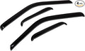 WV-337 Outside Mount Window Visor Deflector Rain Guard Dark Smoke 4-pc Set, Compatible with 2009-2015 Nissan Cube