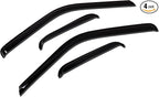 WV-480 Outside Mount Window Visor Deflector Rain Guard Dark Smoke 4-pc Set, Compatible with 2004-2007 Volkswagen Touareg