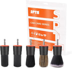 Drill Brush Attachment, 5 Pcs Mixed Hair Drill Brush Head Set, Auto Detail Set, Replacement Car Detail for Cleaning Interior or Exterior, Used on Electric, Electric Driver