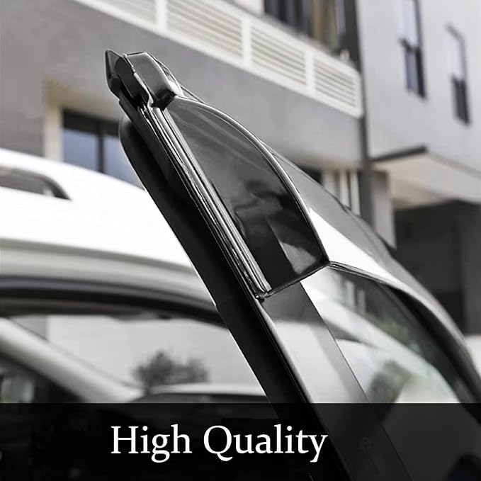 Side Window Visor Wind Vent Deflector fit for 2006-2010 Jeep Commander,4pcs Out-Channel Tape-On Dark Smoke Sun Rain Guards Set 94117