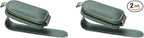 Magnetic Leather Sunglasses Holder for Car, 2 Packs (Green) | Magnetic Car Visor Accessories