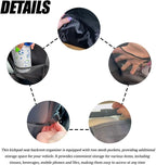 2PCS Kick Mat Backseat Protector, Back Seat Cover for Kids, Premium Waterproof Kick Mats with 2 Pocket Organizer, Automotive Backseat Organizer Waterproof Protective Cover for Car SUV Truck