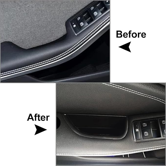 for GLA CLA Front Row Door Side Handle Storage Box Compatible with Mercedes Benz CLA GLA Accessories 2013-2018 GLA250 GLA45 2015-2019 Armrest Pocket Container