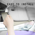 Car Sun Visor Organizer, Visor Organizer Auto Car visor Storage Organizer Sun Visor Storage Organizer with Pockets Car Visor Storages Pouch Truck Visor Organizer for Men Women(Grey)