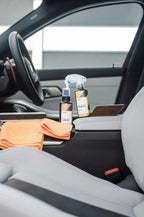Skincare Leather Kit: Car Leather Cleaner, Leather Conditioner, Brush & Towel - Clean and Condition All Types of Leather - Prevent Car Leather Seats from Fading, Cracking & Drying Out