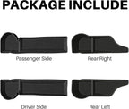 Car Door Side Storage Tray for Subaru Forester 2019–2024, Silicone Door Pocket Liner Insert Organizer, Anti-Slip Door Side Storage Box Protector Set of 4