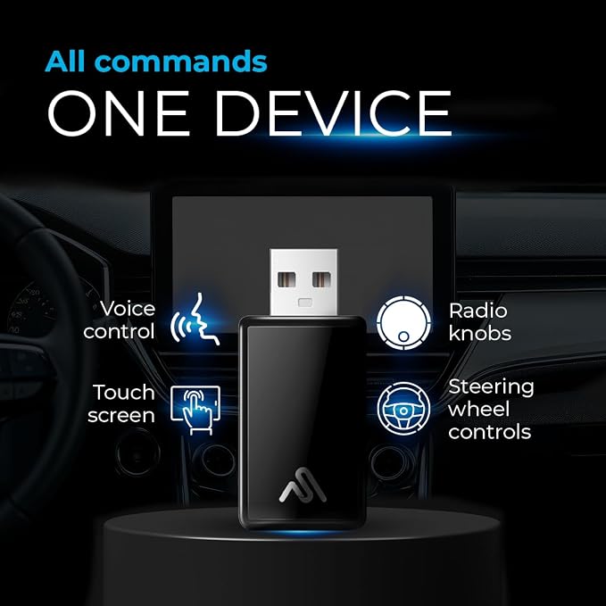 Wireless CarPlay Adapter for iPhone & Android Auto – Plug & Play, Fast Auto-Connect, Compatible with Factory Wired CarPlay, Stable Dual-Band Connection – WUA-8PRO