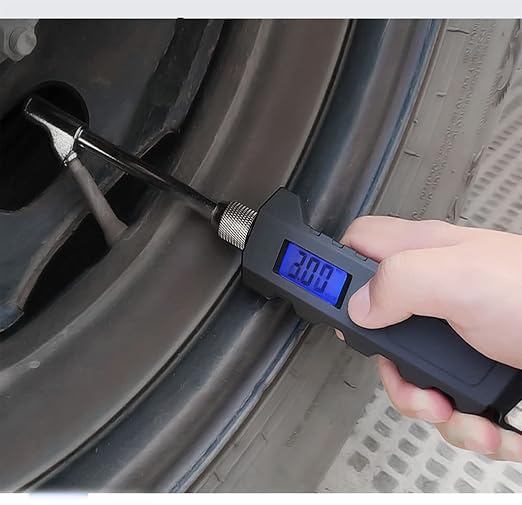 Digital Tire Pressure Gauge 230 PSI Heavy Duty Dual Head Stainless Steel Made for Truck and RV with Backlit LCD and Flashlight Car Accessories