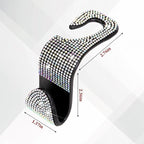 4PCS Bling Car Seat Headrest Hooks, Crystal Rhinestone Vehicle Back Seat Hanger Holder, Auto Interior Headrest Hanging Storage Organizer for Purse Handbag Coat, Universal Fit (AB Color)