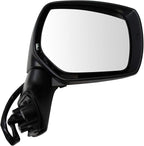 Passenger Side Mirror Assembly Electric Adjustment Heated No Memory Black Compatible with 2013-2018 Subaru Forester SU1321125 SU1321130