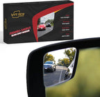 "Rhombus 4000" Car Blind Spot Mirror by Safe View Company - Change Lanes w Confidence, Frameless HD Convex Glass, Seamlessly Contours to Rear View Side Mirrors, Peel & Stick (2Pack)
