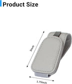 2 Packs Magnetic Sunglass Holder for Car Visor (4Pcs Grey) | Magnetic Interior Car Accessories
