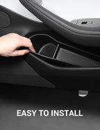 2026 2025 2024 Tesla Model 3 Door Side Storage Box, Door Pocket Liners, (Proprietary Design) TPE Front & Rear Side Organizer Tray Protector Liner for Model 3 Highland Set of 4