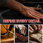 New Nappa Leather car Steering Wheel Cover，for Car Truck SUV 15 inch (Black)