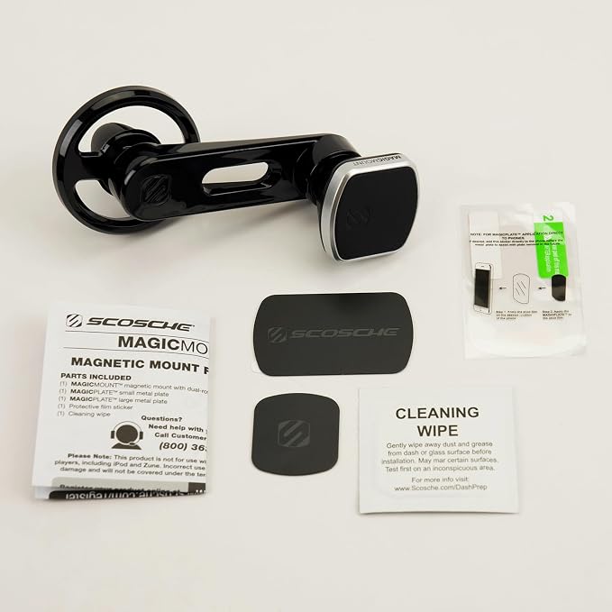 MM2VP2SR-SP MagicMount Pro FreeFlow Magnetic Car Phone Holder - Strong Magnet Mount for iPhone and Android - Secure Magnetic Cell Phone Air Vent Mount - Universal 360° Mobile Cellphone Holder