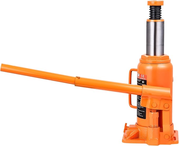Hydraulic Bottle Jack, 12 Ton/24000 lbs All Welded Car Hydraulic Jack, Features 7.5-14 in Lifting Range & 3-Section Long Handle, for Pickup Truck, Truck, RV, Auto Repair Industrial Engineering