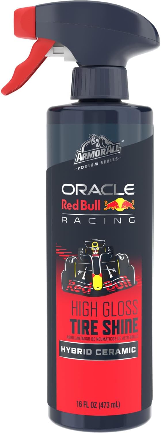 Podium Series Hybrid Ceramic High Gloss Tire Shine Spray, 16 fl oz, Long-Lasting Car Tire Shine Developed in Collaboration With Oracle Red Bull Racing