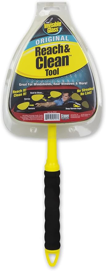 95161 Reach and Clean Tool (1-Piece) - Window Wand Glass Cleaning Tool for Windshields, Cleaner for Auto Glass, Hard-to-Reach Places