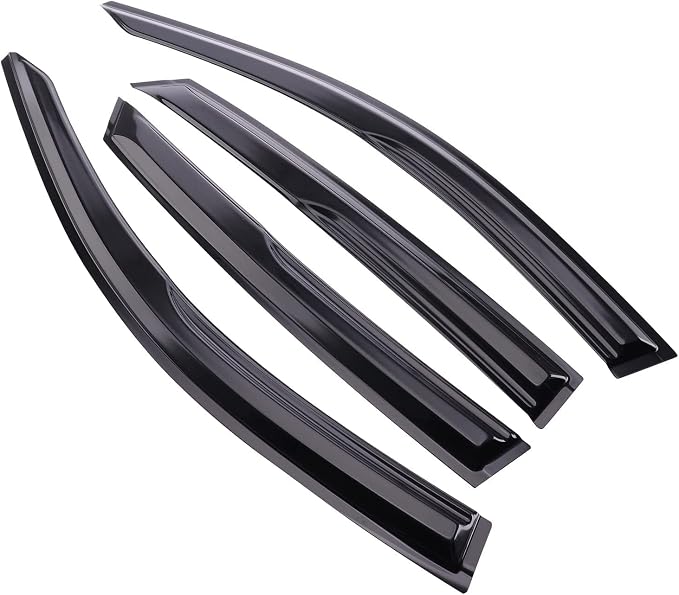 Tape-On Window Visors Deflectors Rain Guards 4 Piece Set ‎Compatible with 2006-2011 Honda Civic 94944