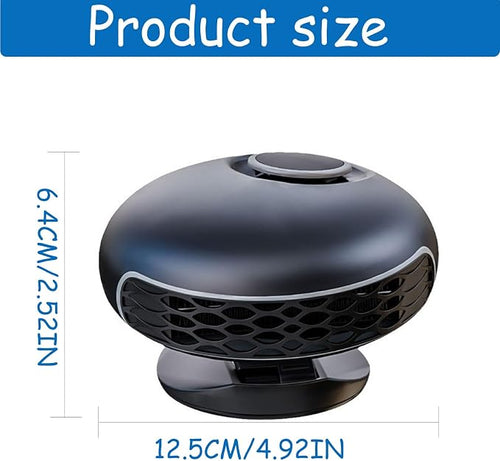 2 in 1 Portable Car Heater & Defroster for Vehicles - 150W 12V Automobile Windshield Heater and Cooling Fan with 360° Rotation Plug in Cigarette Lighterfor Car,RV,SUV, Thanksgiving Gift