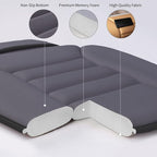 Premium Car Seat Cushion, Driver Cushion with Comfort Memory Foam & Non-Slip Rubber Bottom, Car Seat Pad Works with 95% of Vehicles and Office Chair or Home (Grey)