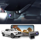 Front 4K and Rear 1080P Dash Cam Adapts for Toyota Tacoma 2018 2019 2020 2021 2022 2023 Limited TRD Sport Off-Road Pro SR5 SR (N300), OEM Style, Dual Loop Recording WiFi, G-Sensor, 128GB Card