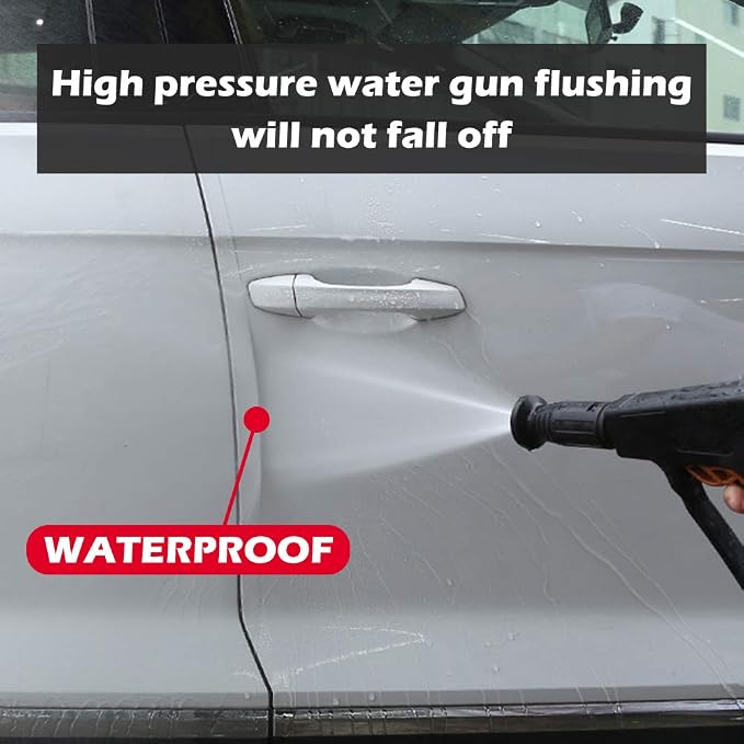 Car Door Invisible Anti-Collision Self Adhesive Seal Strip Seal Weather Strip Scratch Resistant Transparent Fit for Most Car, Protect The Car Body and Door (16.4Ft x 4In)
