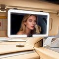 Universal Car Sun Visor Vanity Mirror with LED Lights & Touch Dimming | Car vanity mirror,Car makeup mirror, Makeup mirror for car, Rechargeable Vanity Mirror for Women,3 Color Modes,Car Mirror