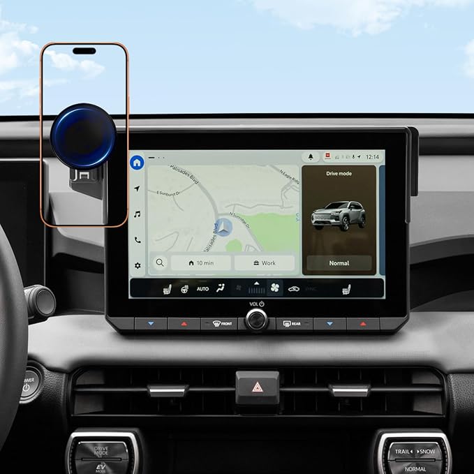 2026 RAV4 Car Phone Holder for Toyota RAV4 10.5-inch Touchscreen (LE/SE/XLE Premium/Woodland), 360° Rotation Phone Mount Compatible with MagSafe, Exclusive Custom Fit for Toyota RAV4 Accessories