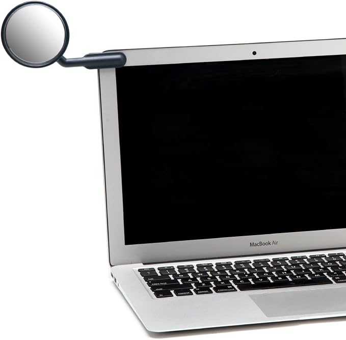Watch-It – Monitor Mirror, Clip-On Cubicle, Computer Rear-View mirror, Convex for Personal Safety or Security, Cabinet Desk Rear-View Monitors Blind Spot