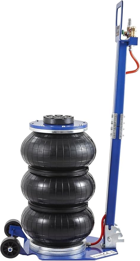 Air Jack, 3 Ton/6600 lbs Triple Bag Air Jack, Airbag Jack with Six Steel Pipes, Lift up to 17.7", 3-5 s Fast Lifting Pneumatic Jack, with Adjustable Long Handles for Cars