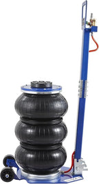 Air Jack, 3 Ton/6600 lbs Triple Bag Air Jack, Airbag Jack with Six Steel Pipes, Lift up to 17.7", 3-5 s Fast Lifting Pneumatic Jack, with Adjustable Long Handles for Cars