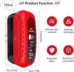 Automotive Oil Film Cleaning Brush, Car Glass Oil Film Cleaner, Anti-Rain Fog Car Glass Cleaner, Car Windshield Cleaner for Improved Clarity and Visibility (1, Red)