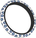 Blue Evil Eyes Magic Moon Steering Wheel Cover Car Accessories Cute for Women Girls Girly Universal 15 Inch Neoprene Auto Interior Decor Anti Slip Car Truck Protector
