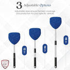 Windshield Cleaner Tool for Inside Car Windows with 6 Microfiber Pads Power Blade Glass Cleaning Kit, Magnetic Reach Handle for Auto Interior, Streak Free Window Supplies