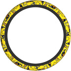 Duck Print Steering Wheel Cover Neoprene Car Steering Wheel Protector Covers Non Slip Universal 15 Inch for Men Women